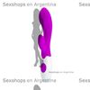 Vibrador de punto G con estimulador de clitoris